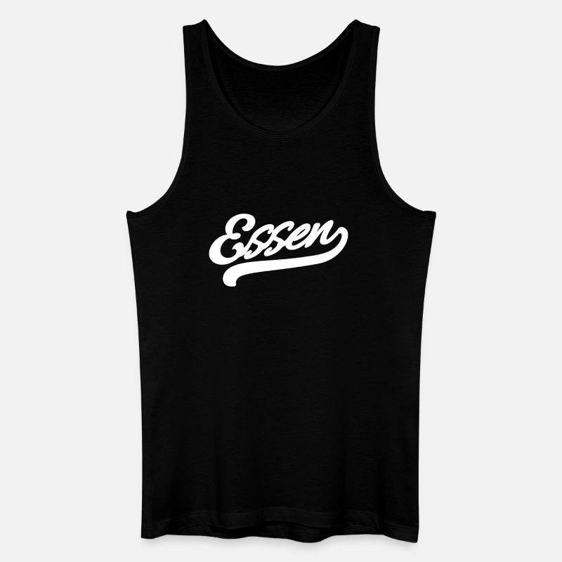 Essen Retro - Männer Bio Tank Top - Schwarz