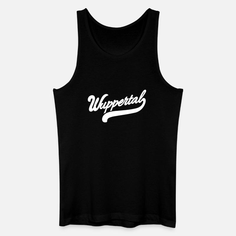 Wuppertal Retro - Männer Bio Tank Top - Schwarz