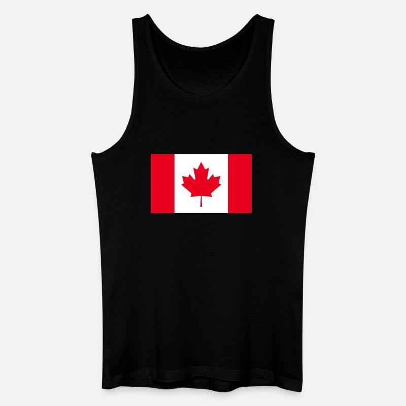 Obtenez nos drapeaux du Canada maintenant - Débardeur bio Homme - noir