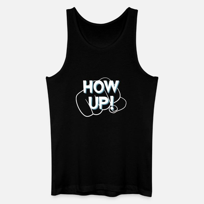 Hau ab - Männer Bio Tank Top - Schwarz