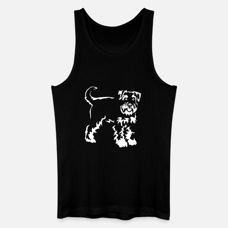 Schnauzer "Black Edition" - Männer Bio Tank Top - Schwarz
