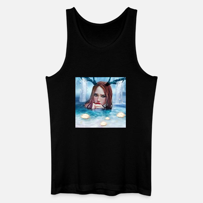 Nymphe - Männer Bio Tank Top - Schwarz