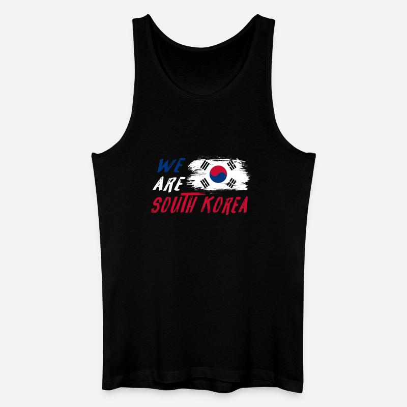 Wir sind Südkorea - Männer Bio Tank Top - Schwarz
