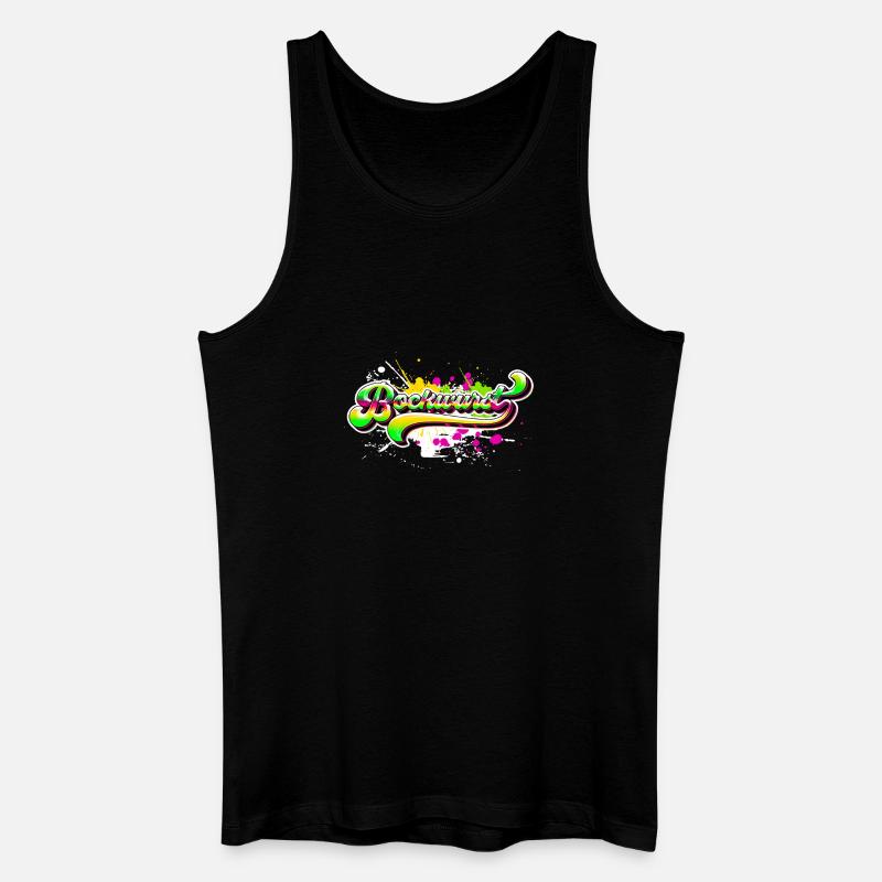 Bockwurst Graffiti - Männer Bio Tank Top - Schwarz