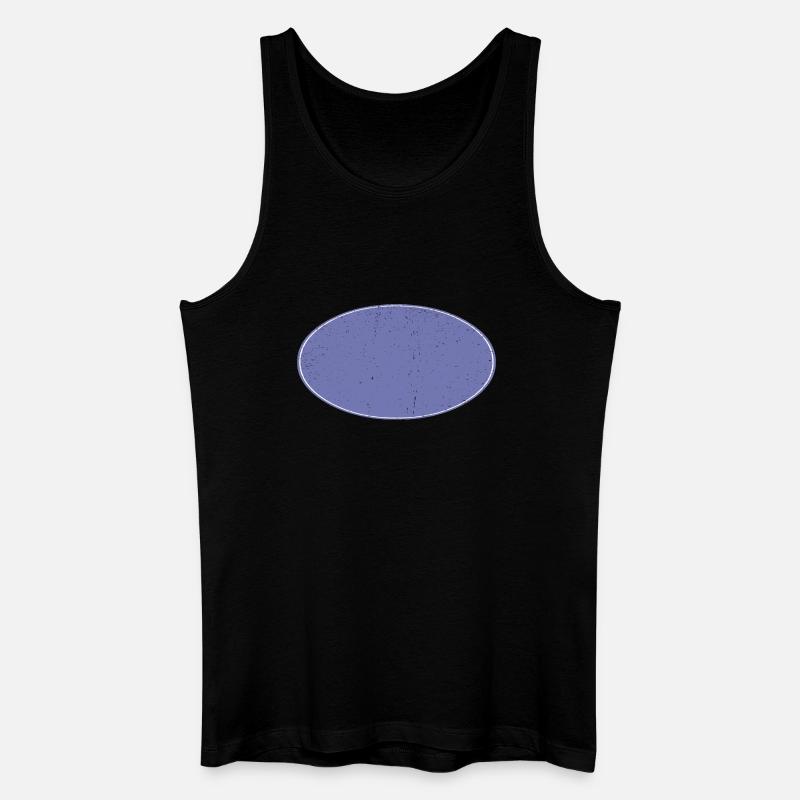 Ovaler Background Hintergrund schmutzig violett - Männer Bio Tank Top - Schwarz