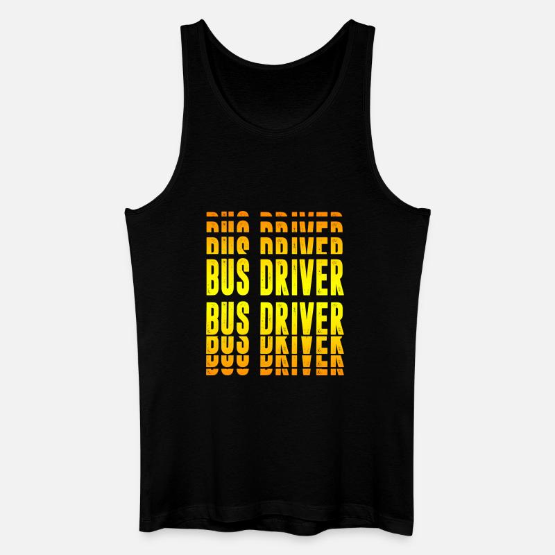 Busfahrer Design - Männer Bio Tank Top - Schwarz