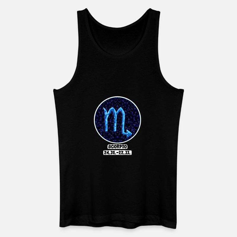 Scorpio 24.10.-22.11 - Männer Bio Tank Top - Schwarz