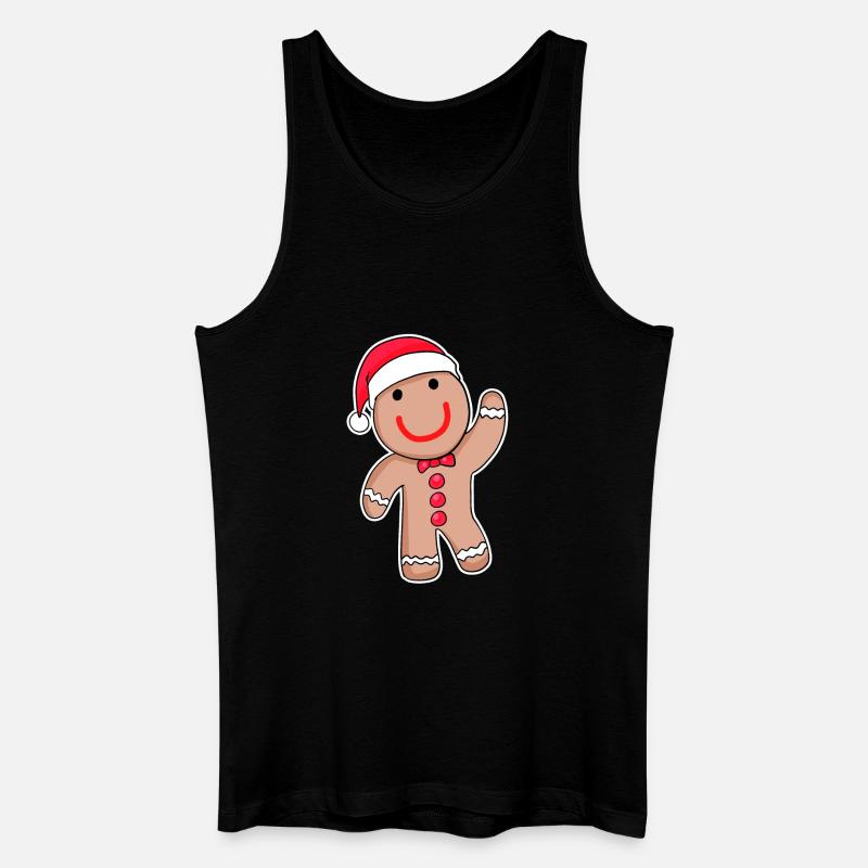 Süßes Lebkuchen - Männer Bio Tank Top - Schwarz