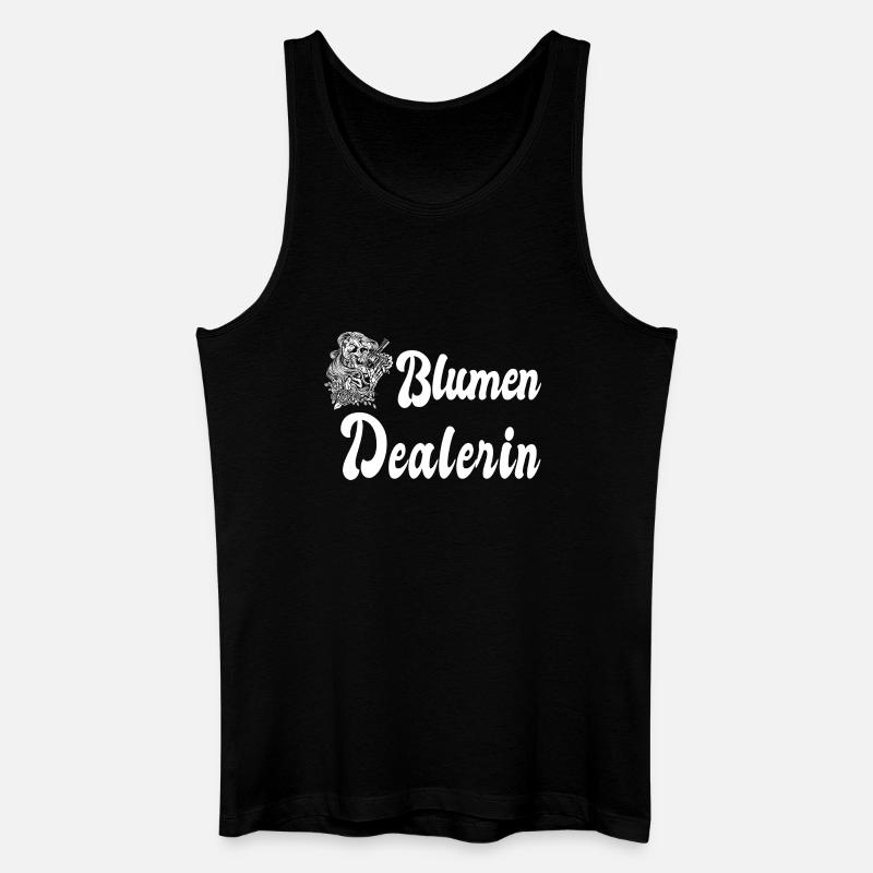 Blumen Dealerin - Männer Bio Tank Top - Schwarz