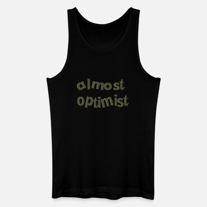 optimist 3 - Männer Bio Tank Top - Schwarz