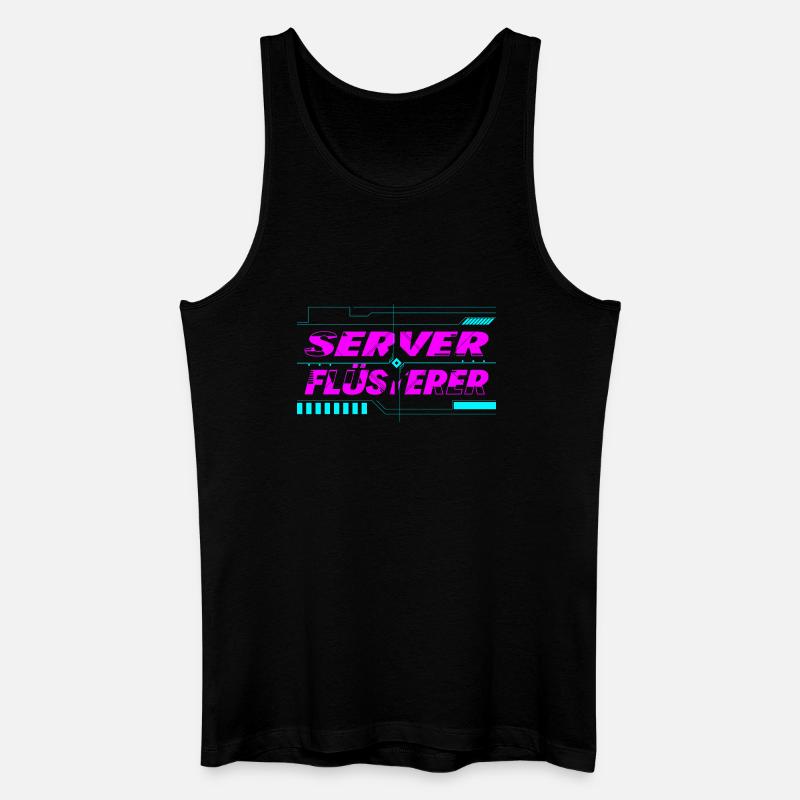 Server Flüsterer - Männer Bio Tank Top - Schwarz