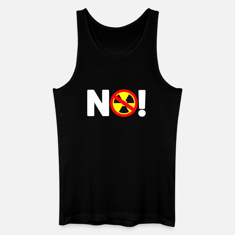 Atomkraft No - Männer Bio Tank Top - Schwarz