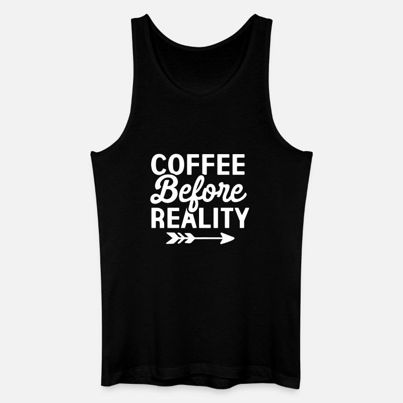 Coffee Before Reality - Men’s Organic Tank Top - black