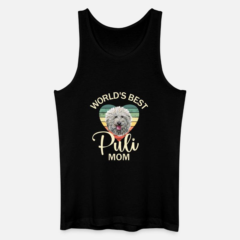 Puli Hund - Männer Bio Tank Top - Schwarz