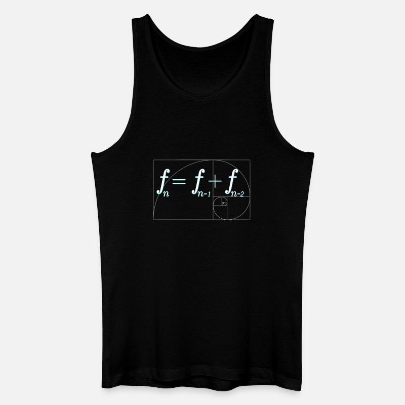 Fibonacci sequence - Men’s Organic Tank Top - black
