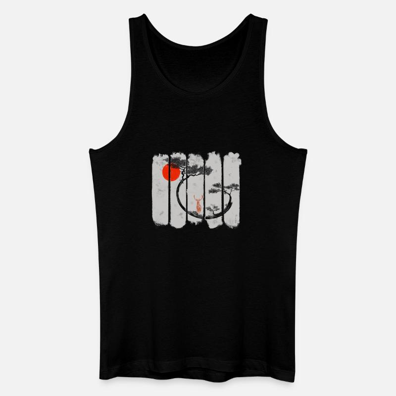 Shika - Männer Bio Tank Top - Schwarz