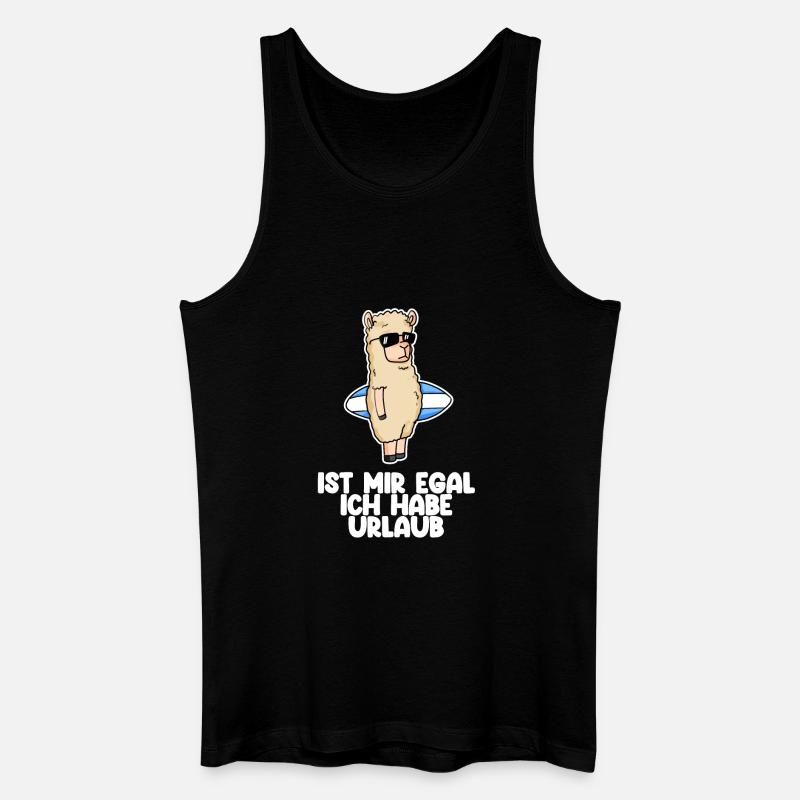 Urlaub Spruch - Männer Bio Tank Top - Schwarz
