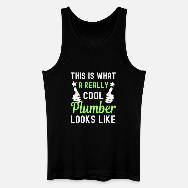 Klempner - Männer Bio Tank Top - Schwarz