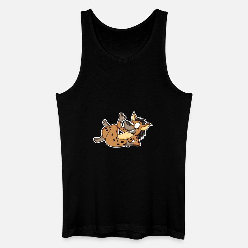 Hyäne - Männer Bio Tank Top - Schwarz