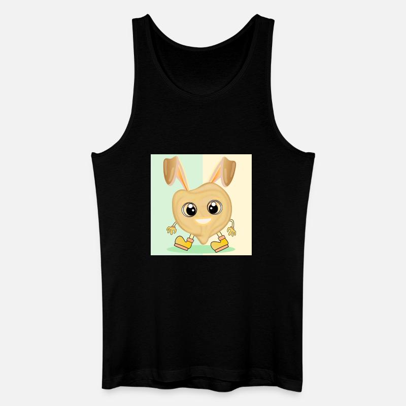 Kichererbse Osterhasen - Männer Bio Tank Top - Schwarz