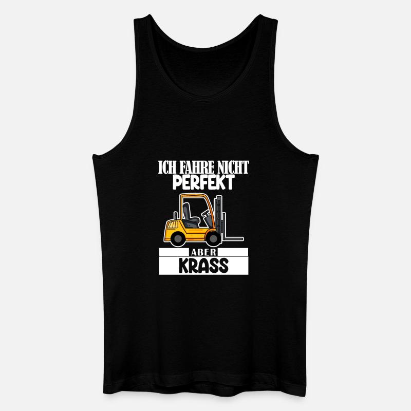 Staplerfahrer Gabelstapler Lager Logistik - Männer Bio Tank Top - Schwarz