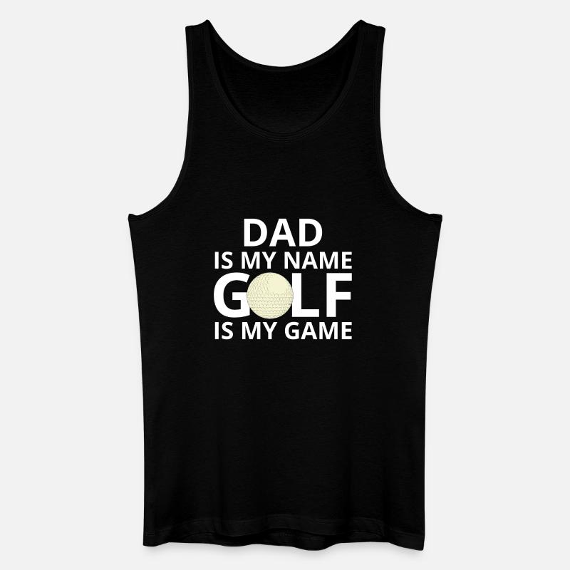 Golf, Golfer, Golffan - Männer Bio Tank Top - Schwarz