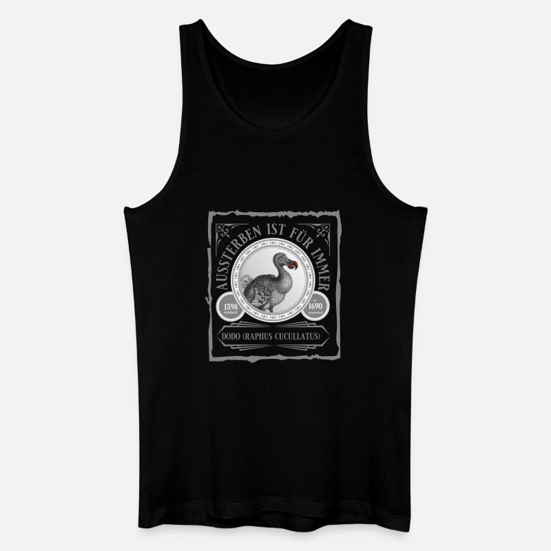 Der Dodo ist weg - Männer Bio Tank Top - Schwarz