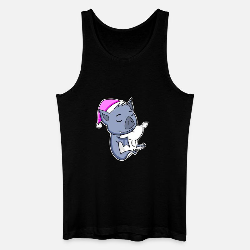 Fledermaus - Männer Bio Tank Top - Schwarz
