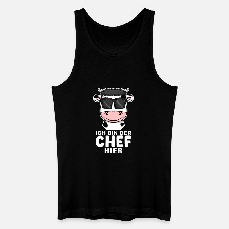 Cool Kuh Chef Spruch - Männer Bio Tank Top - Schwarz