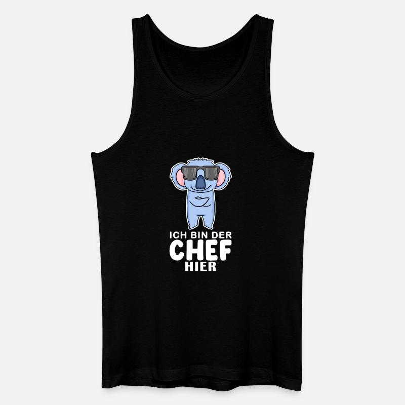 Cool Koala Chef - Männer Bio Tank Top - Schwarz