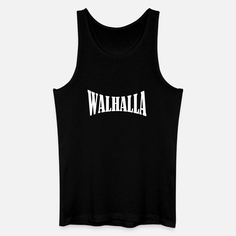 walhalla viking wikinger shirt - Männer Bio Tank Top - Schwarz
