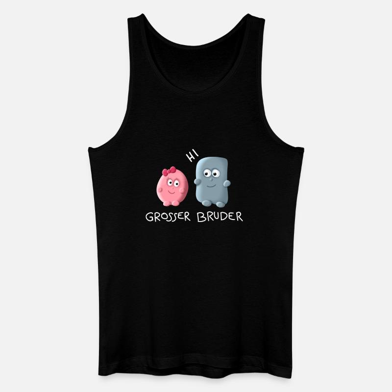 Grosser Bruder - Männer Bio Tank Top - Schwarz