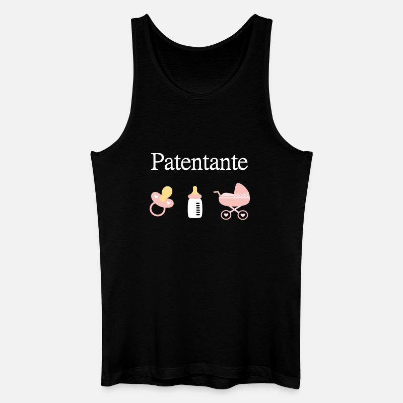 Patentante Geburt Mädchen Taufe - Männer Bio Tank Top - Schwarz