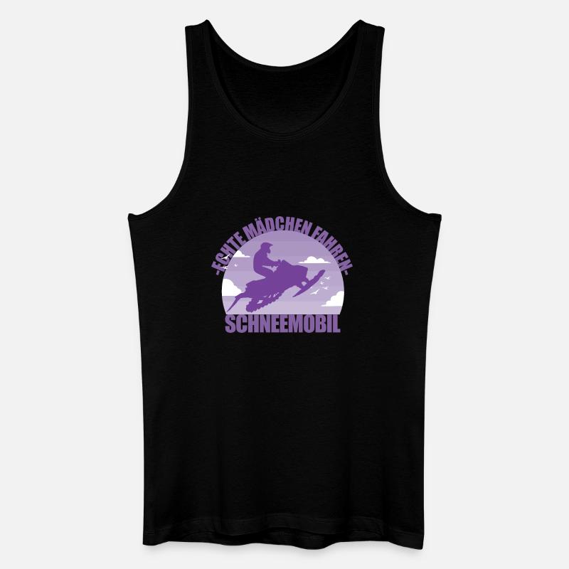 Schneemobil Winter Offroad Mädchen Geschenk - Männer Bio Tank Top - Schwarz
