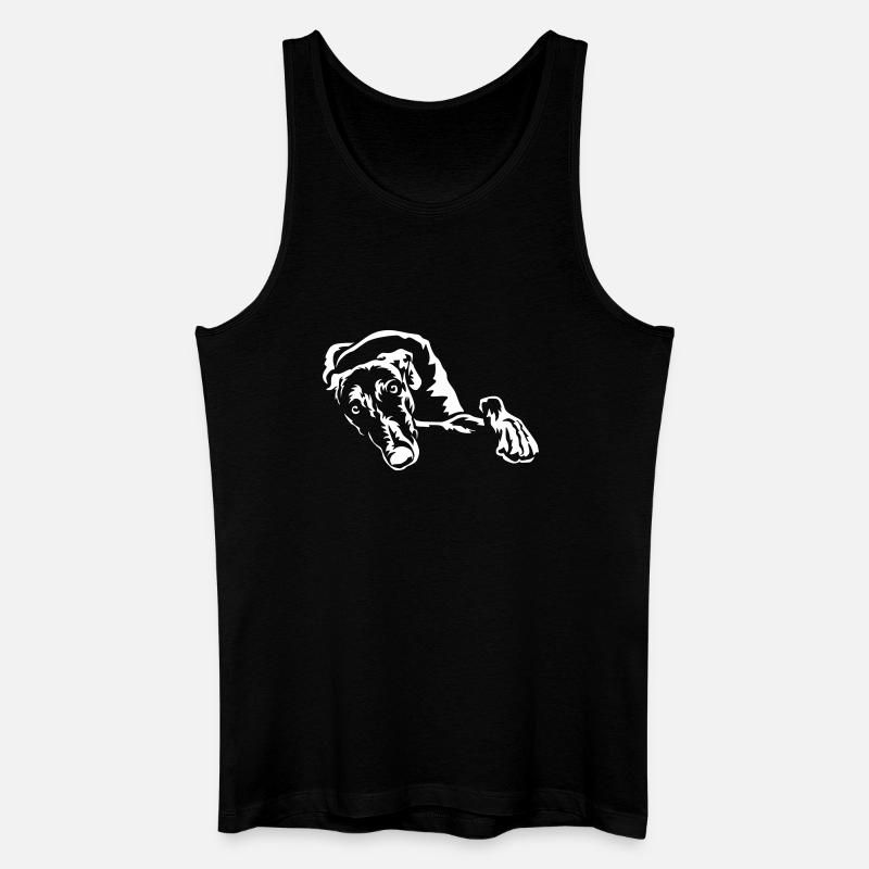 Galgo "Black Edition" - Männer Bio Tank Top - Schwarz