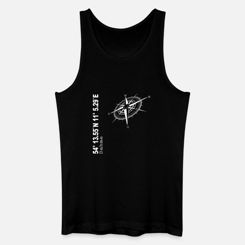 Dahme - Männer Bio Tank Top - Schwarz