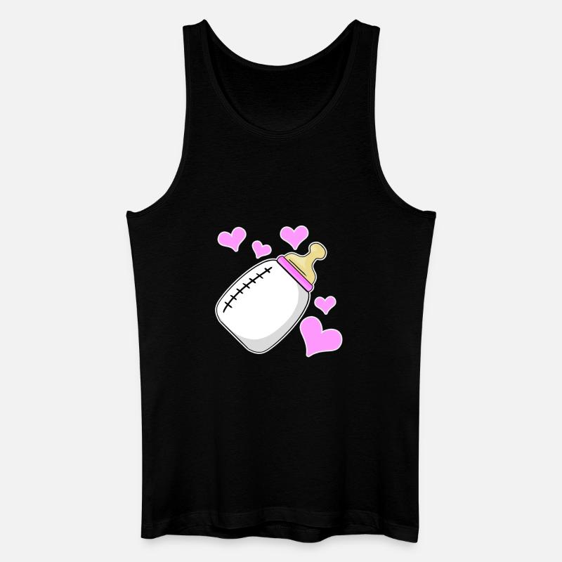 Tochter Milchflasche Mädchen Schwanger Geburt - Männer Bio Tank Top - Schwarz