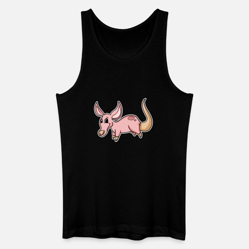 Erdferkel - Männer Bio Tank Top - Schwarz