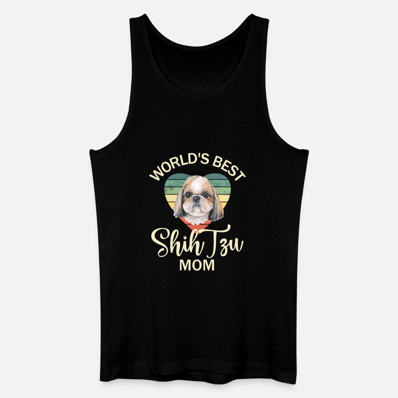 Hund Shih Tzu - Männer Bio Tank Top - Schwarz