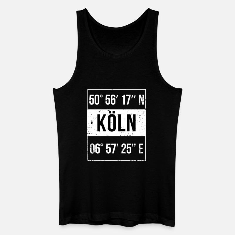 Cologne Coordinates - Men’s Organic Tank Top - black