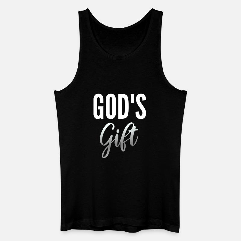 Geschenk Gottes - Männer Bio Tank Top - Schwarz