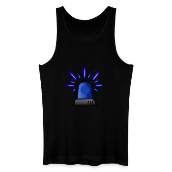 Blue light siren - Men’s Organic Tank Top - black - Front