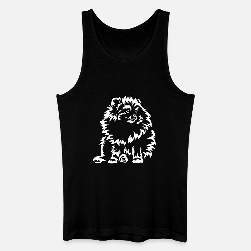 Zwergspitz "Black Edition" - Männer Bio Tank Top - Schwarz