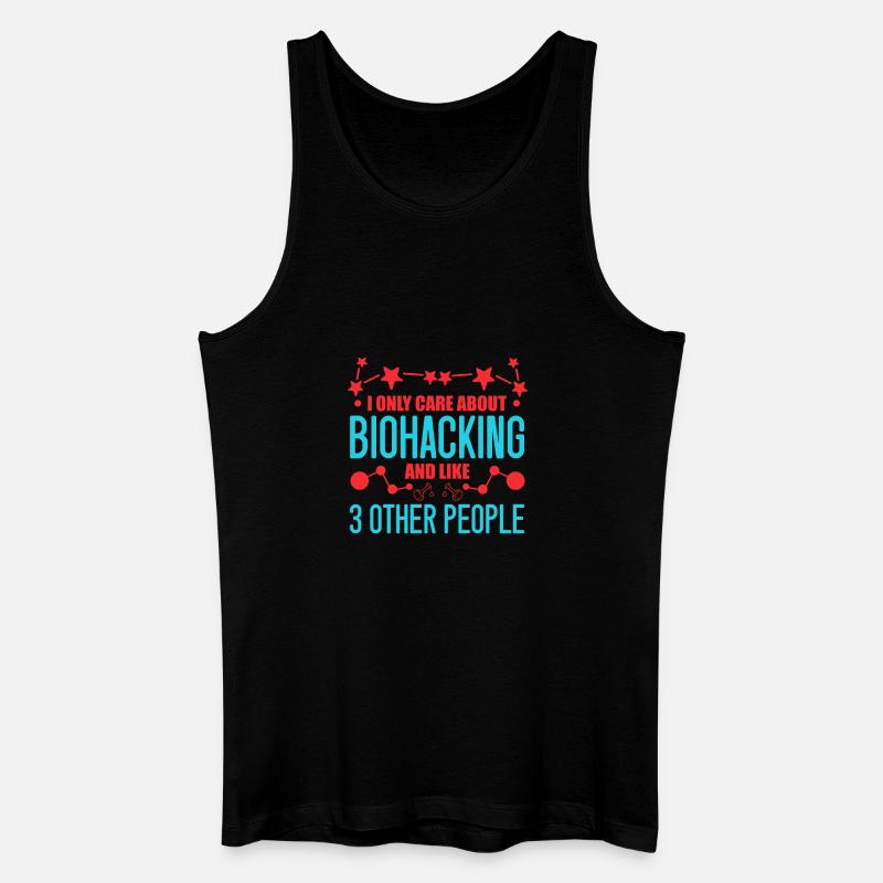 Lustiges Biohacking Design - Männer Bio Tank Top - Schwarz