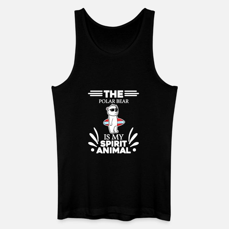 Eisbär Polarbär Bär - Männer Bio Tank Top - Schwarz