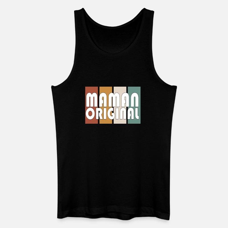 Ursprüngliche Mutter - Männer Bio Tank Top - Schwarz