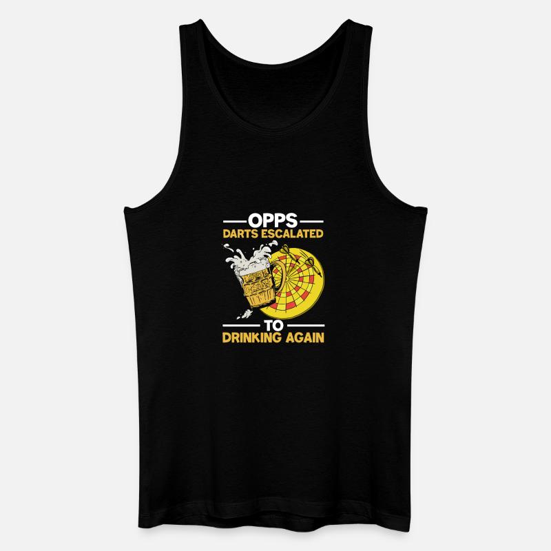 Dart Bier Kneipen Design - Männer Bio Tank Top - Schwarz