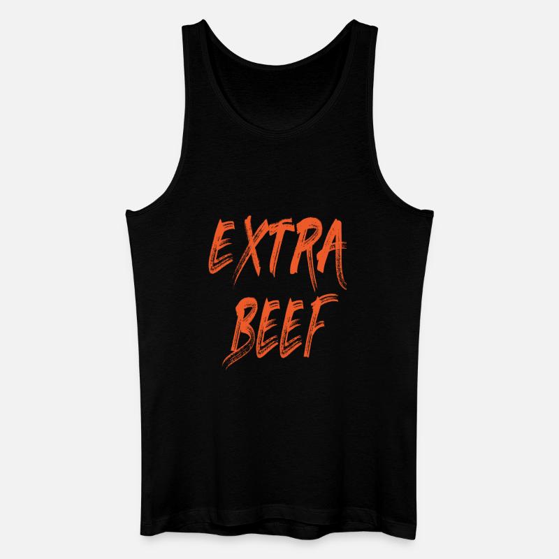Das Extra Rindfleisch - Männer Bio Tank Top - Schwarz