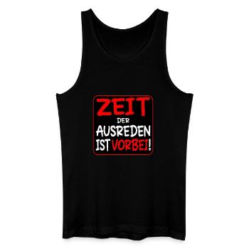 EIGENVERANTWORTUNG AUSREDEN - Männer Bio Tank Top - Schwarz - Vorne