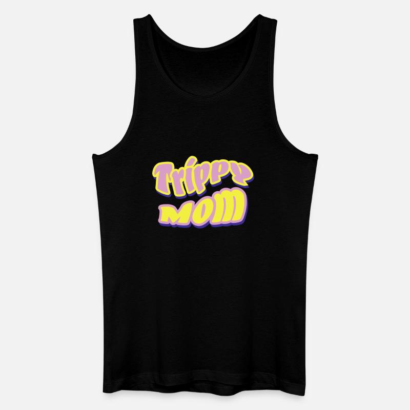 Trippy Mom Psychedelischer Rock - Männer Bio Tank Top - Schwarz